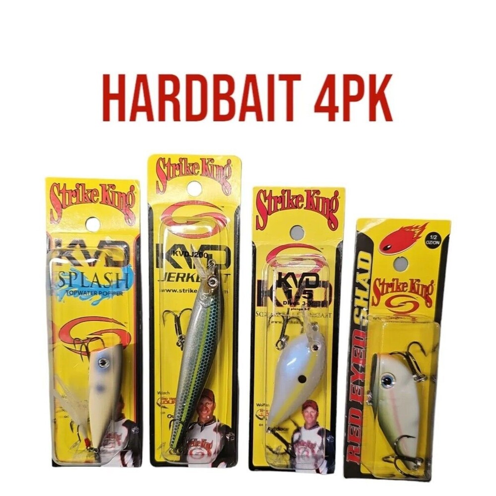 Strike King KVD Hard Bait Fishing Lure Lot of 4